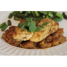 Pan-Seared Chicken and Curried Parsnips