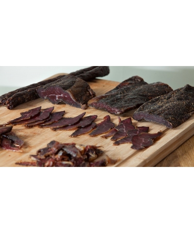 100g Hand Crafted Grass Fed Beef Biltong. Made in Wales, learned in Zimbabwe, Africa
